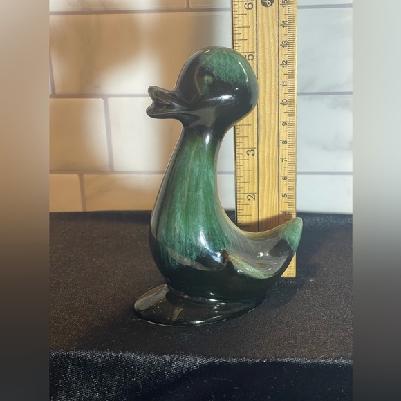 Vintage Blue Mountain Pottery Canada Duck Figurine Drip Glaze 5.25” “EXCELLENT” - Picture 8 of 9